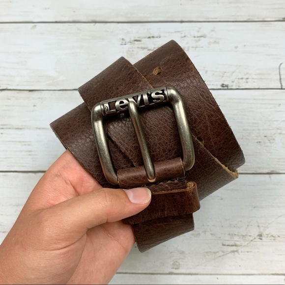 Levi's Brown Genuine Leather Soft Belt - Picture 1 of 16